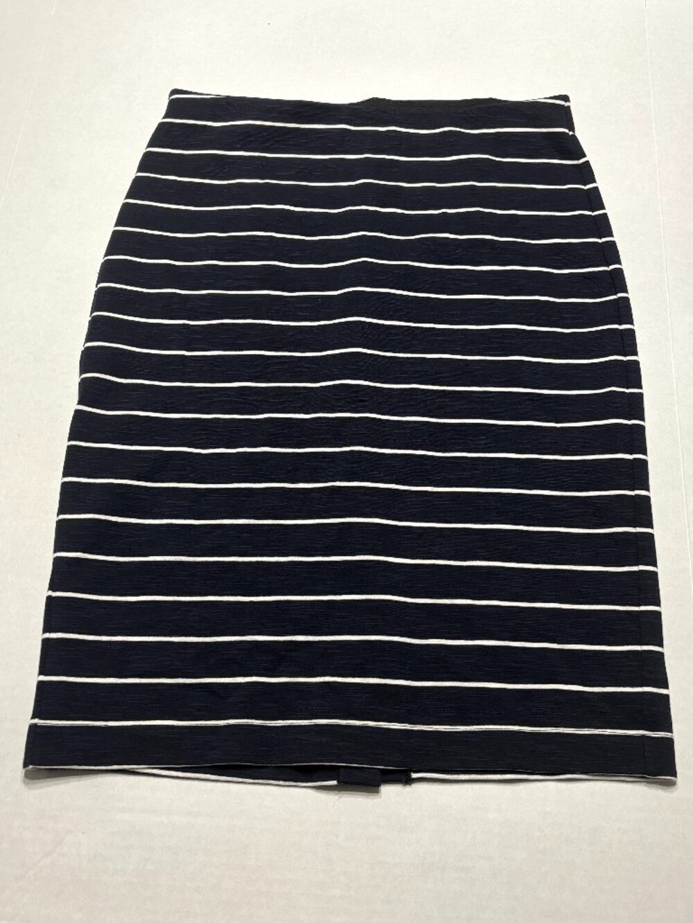 Banana Republic Striped Navy Pencil Skirt